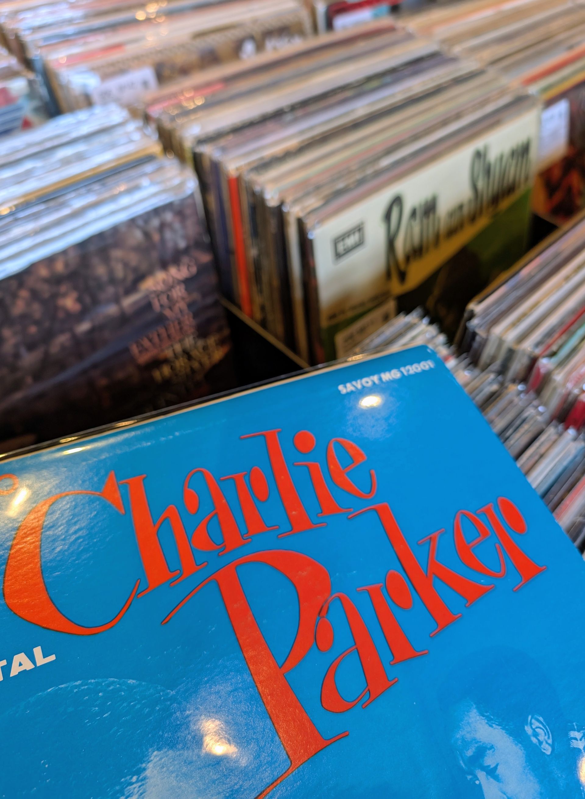 Plattenregale in The Vinyl Room